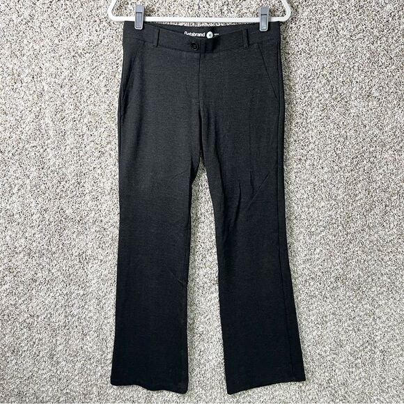 Betabrand Dress Pants Women’s M Charcoal Classic Ponte Stretch Pull On Bootcut - Picture 1 of 5